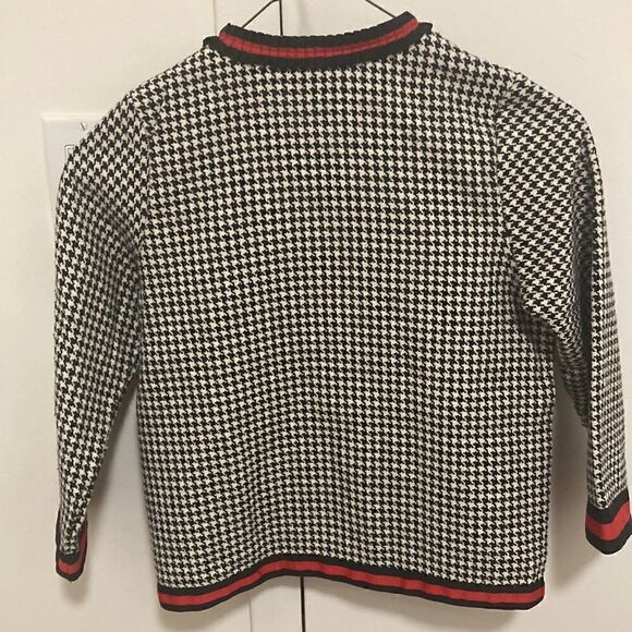 Bonnie’s Gift Girls Houndstooth Wool Blend Cardigan Style Jacket. Size 10. - Picture 5 of 8